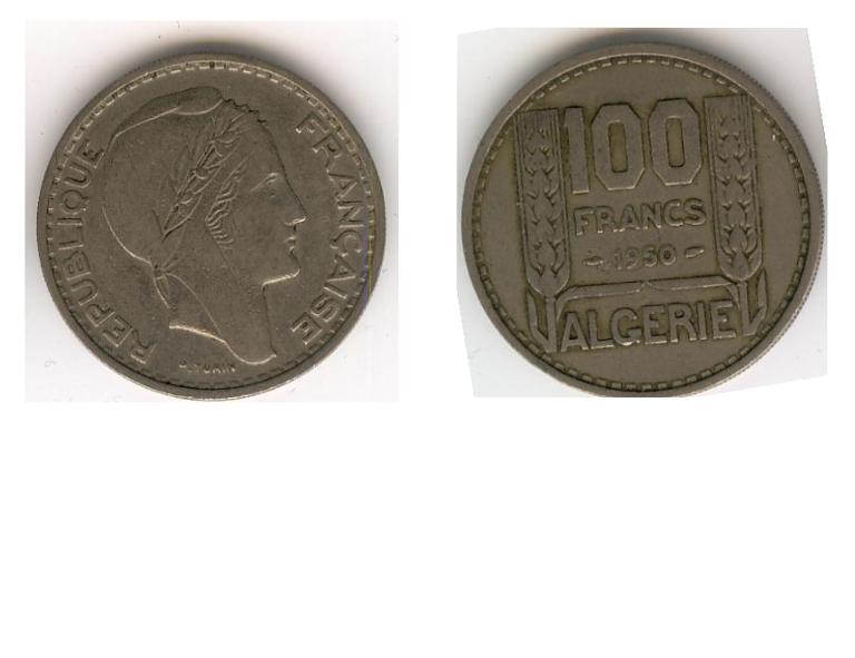 Combien Vaut Une Piece De 100 Franc En Argent Algérie 1950-1952 100 francs - Algérie - Forums Numismatique.com