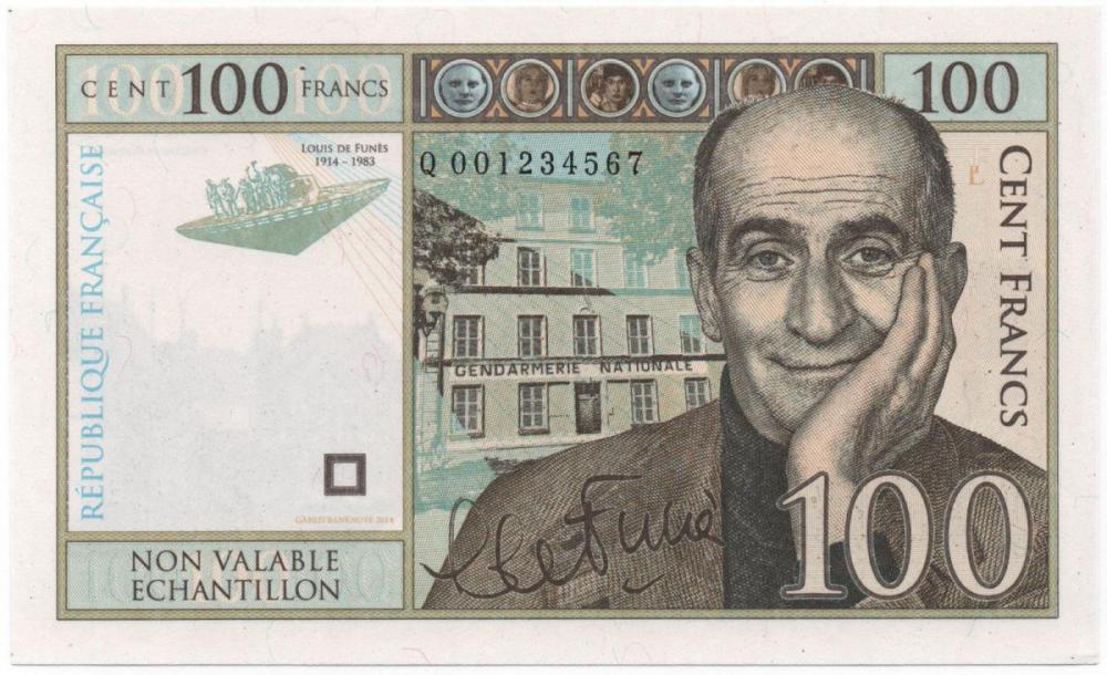 [ESSAI] 100 Francs Louis de Funès  Billets français  Forums